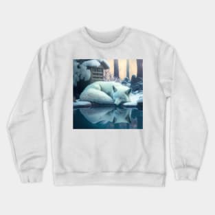 Snow Fox #003 Crewneck Sweatshirt